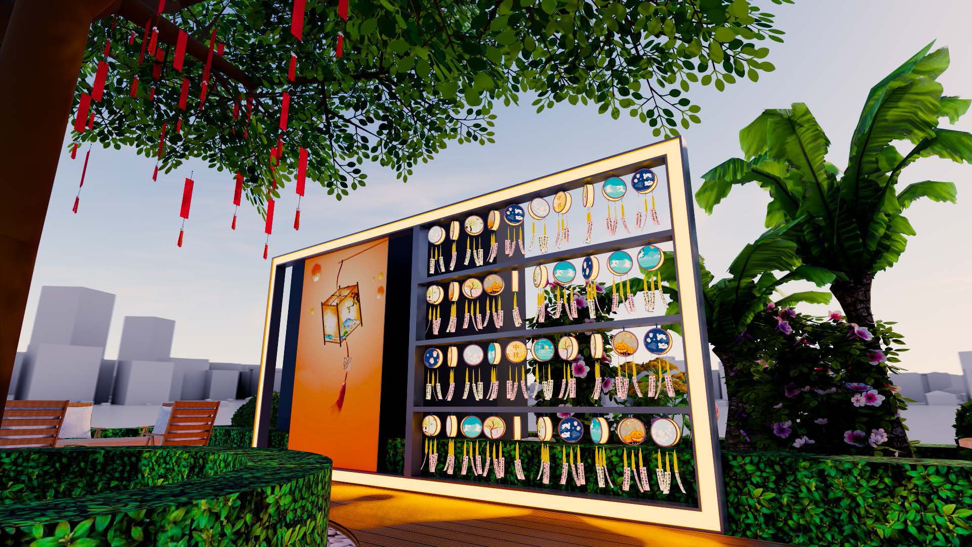 户外文创展示墙