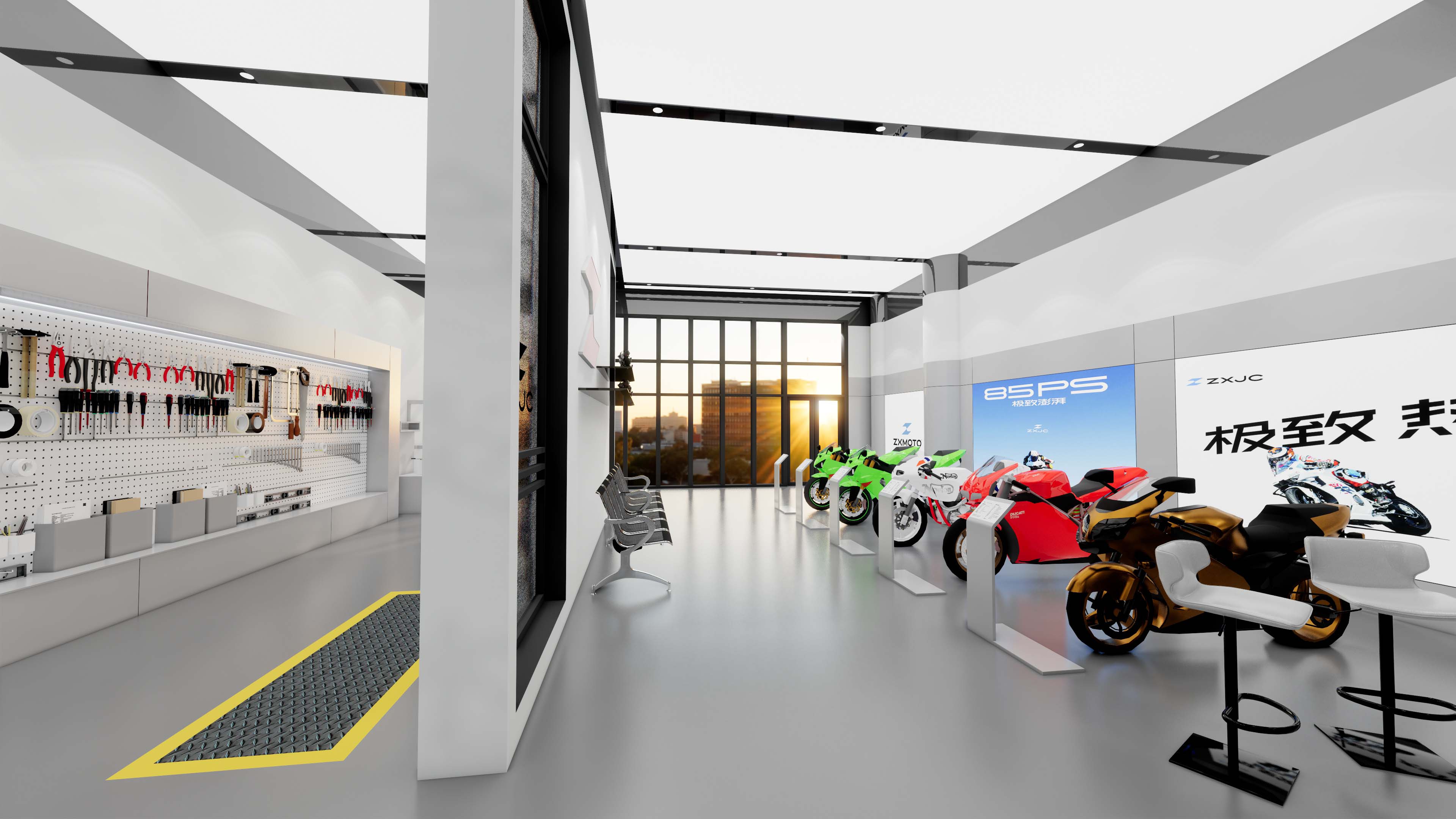 文化展示区效果图